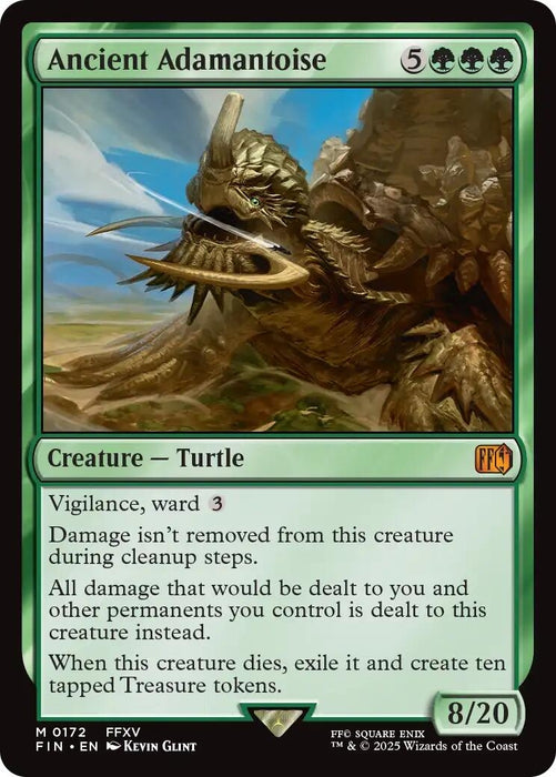 Image for Ancient Adamantoise (172) (Foil) [FINAL FANTASY] - Magic: The Gathering