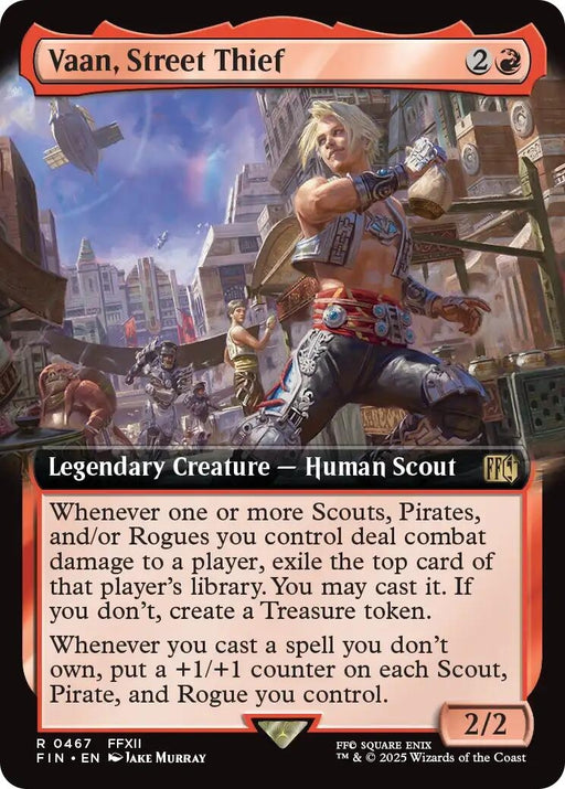 Image for Vaan, Street Thief (Extended Art) (467) (Foil) [FINAL FANTASY] - Magic: The Gathering
