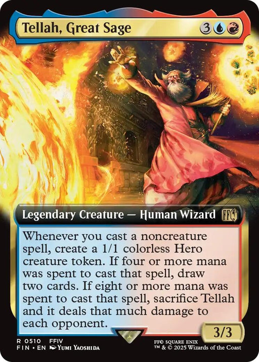 Image for Tellah, Great Sage (Extended Art) (510) (Foil) [FINAL FANTASY] - Magic: The Gathering