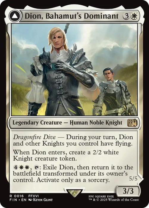Image for Dion, Bahamut's Dominant (16) (Foil) [FINAL FANTASY] - Magic: The Gathering