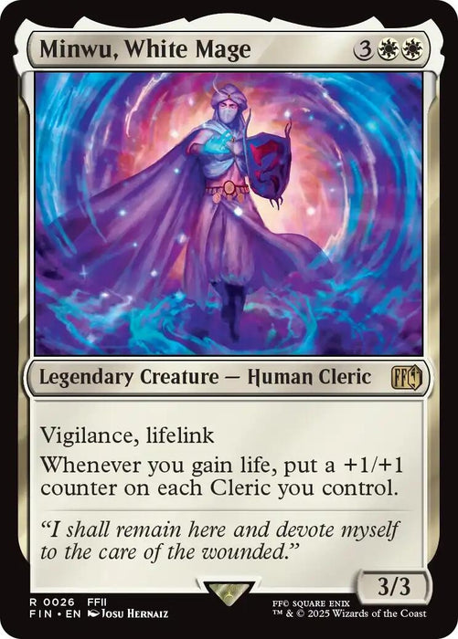 Image for Minwu, White Mage (26) [FINAL FANTASY] - Magic: The Gathering