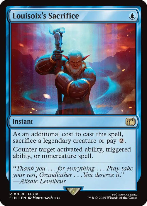 Image for Louisoix's Sacrifice (59) (Foil) [FINAL FANTASY] - Magic: The Gathering