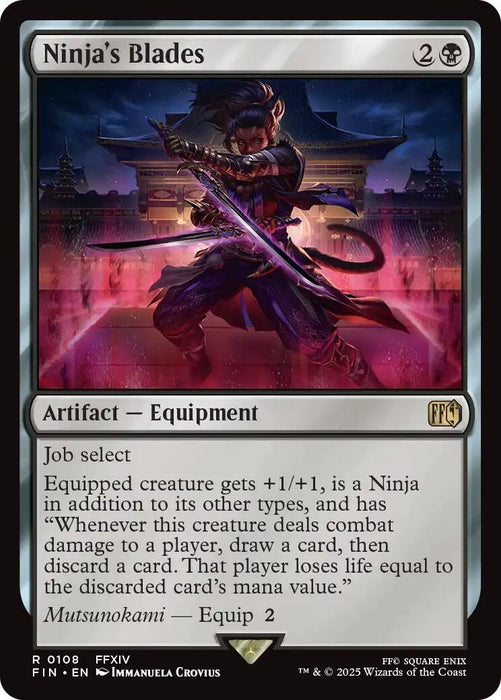 Image for Ninja's Blades (108) (Foil) [FINAL FANTASY] - Magic: The Gathering