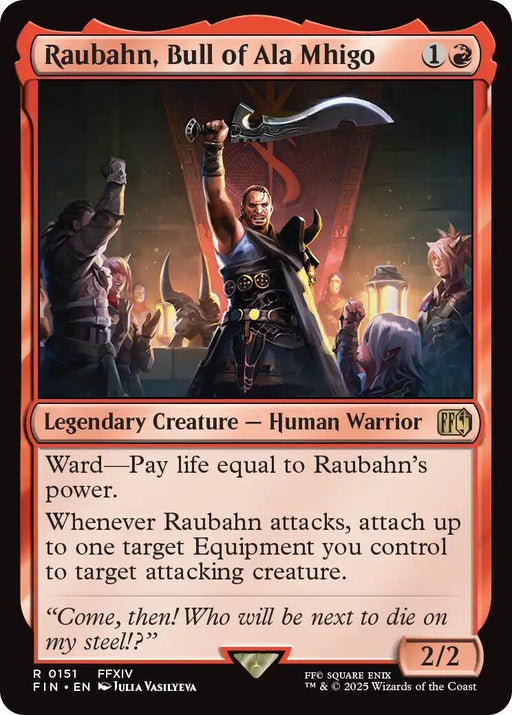 Image for Raubahn, Bull of Ala Mhigo (151) (Foil) [FINAL FANTASY] - Magic: The Gathering