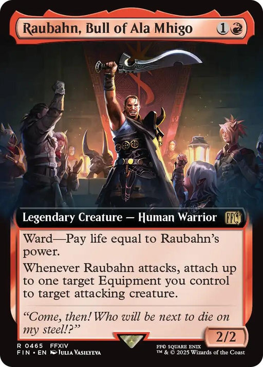 Image for Raubahn, Bull of Ala Mhigo (Extended Art) (465) (Foil) [FINAL FANTASY] - Magic: The Gathering