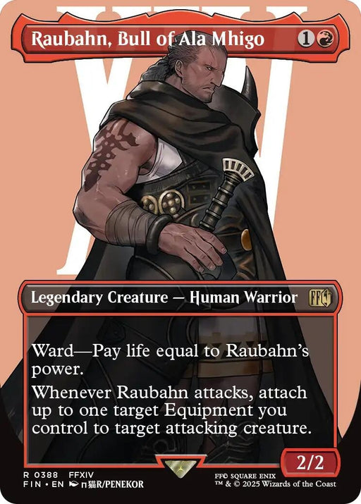 Image for Raubahn, Bull of Ala Mhigo (Borderless) (388) (Foil) [FINAL FANTASY] - Magic: The Gathering