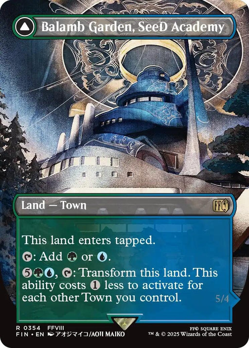 Image for Balamb Garden, SeeD Academy (Borderless) (354) (Foil) [FINAL FANTASY] - Magic: The Gathering