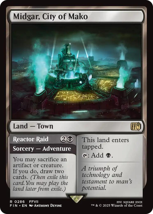 Image for Midgar, City of Mako (286) (Foil) [FINAL FANTASY] - Magic: The Gathering