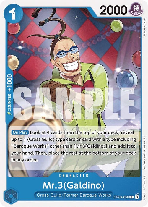 Image for Mr.3(Galdino) (Reprint) (OP09-056) [Starter Deck 25: BLUE Buggy] - One Piece Card Game