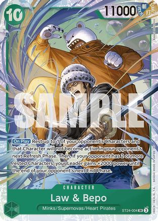Law & Bepo [ST24-004] (Starter Deck 24: GREEN Jewelry Bonney)