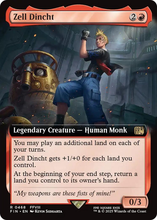 Image for Zell Dincht (Extended Art) (468) (Foil) [FINAL FANTASY] - Magic: The Gathering
