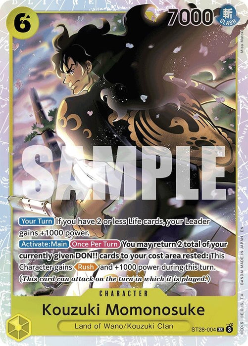 Kouzuki Momonosuke (ST28-004) (Foil) [Starter Deck 28: GREEN/YELLOW Yamato]