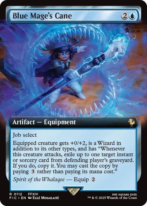 Image for Blue Mage's Cane (Extended Art) (112) (Foil) [FINAL FANTASY] - Magic: The Gathering
