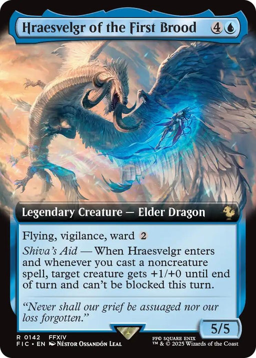 Image for Hraesvelgr of the First Brood (Extended Art) (142) (Foil) [FINAL FANTASY] - Magic: The Gathering