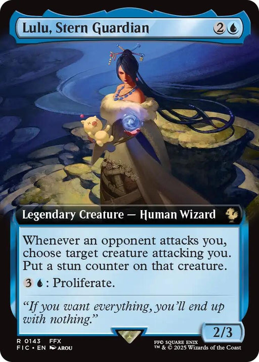 Image for Lulu, Stern Guardian (Extended Art) (143) (Foil) [FINAL FANTASY] - Magic: The Gathering