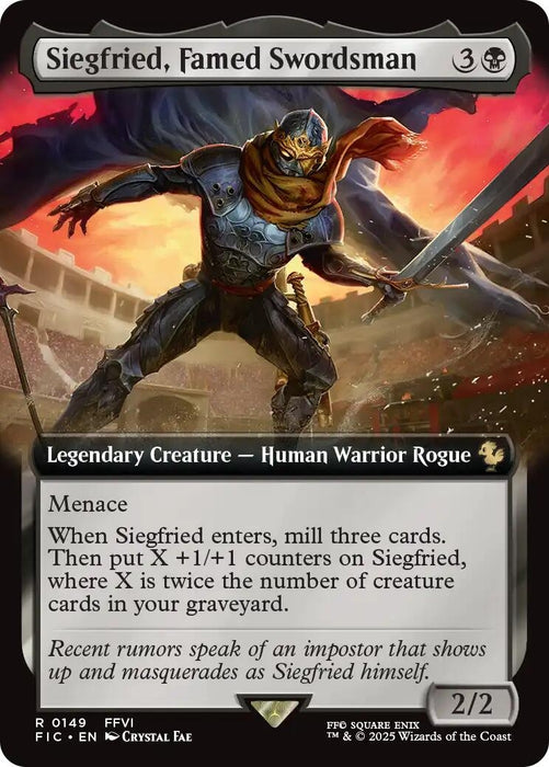 Image for Siegfried, Famed Swordsman (Extended Art) (149) (Foil) [FINAL FANTASY] - Magic: The Gathering
