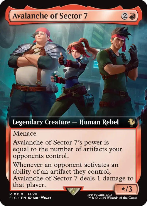 Image for Avalanche of Sector 7 (Extended Art) (150) (Foil) [FINAL FANTASY] - Magic: The Gathering
