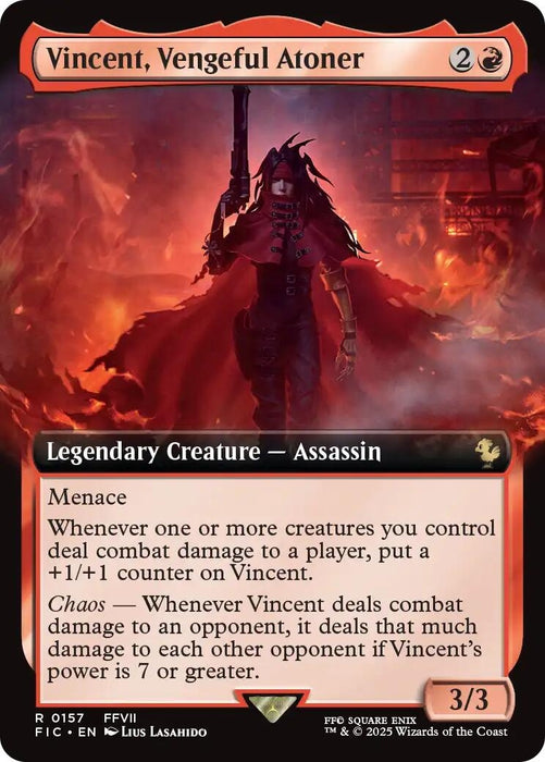 Image for Vincent, Vengeful Atoner (Extended Art) (157) (Foil) [FINAL FANTASY] - Magic: The Gathering
