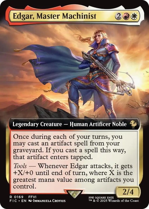Image for Edgar, Master Machinist (Extended Art) (169) (Foil) [FINAL FANTASY] - Magic: The Gathering