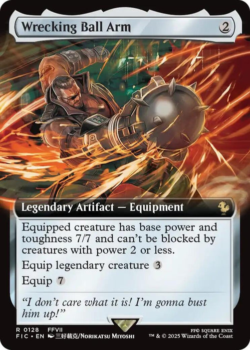 Image for Wrecking Ball Arm (Extended Art) (128) (Foil) [FINAL FANTASY] - Magic: The Gathering