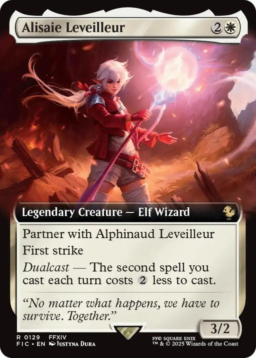 Image for Alisaie Leveilleur (Extended Art) (129) (Foil) [FINAL FANTASY] - Magic: The Gathering