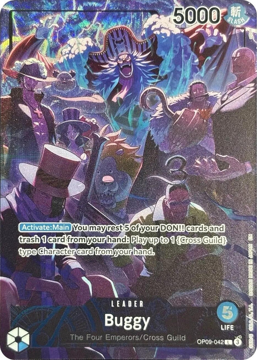 Buggy (English Version 2nd  Anniversary Set) (OP09-042) (Foil) [One Piece Promotion Cards]