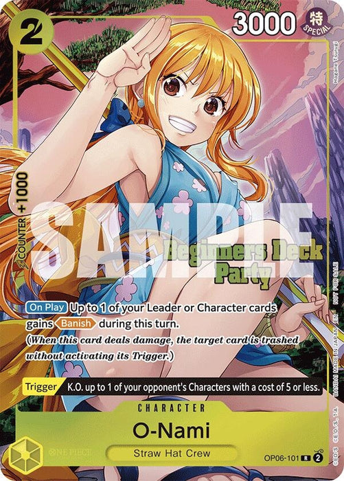 O-Nami (Beginners Deck Party [ST-23] - [ST-28] Winner Pack) (OP06-101) (Foil) [One Piece Promotion Cards]