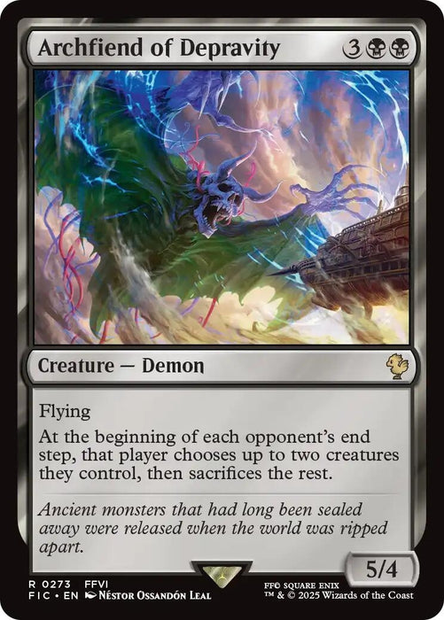 Image for Archfiend of Depravity (Surge Foil) (273) (Foil) [FINAL FANTASY] - Magic: The Gathering