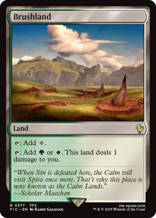 Image for Brushland (Surge Foil) (377) (Foil) [FINAL FANTASY] - Magic: The Gathering