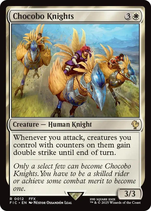 Image for Chocobo Knights (Surge Foil) (12) (Foil) [FINAL FANTASY] - Magic: The Gathering