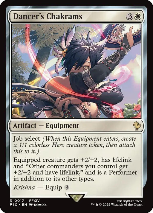 Image for Dancer's Chakrams (Surge Foil) (17) (Foil) [FINAL FANTASY] - Magic: The Gathering