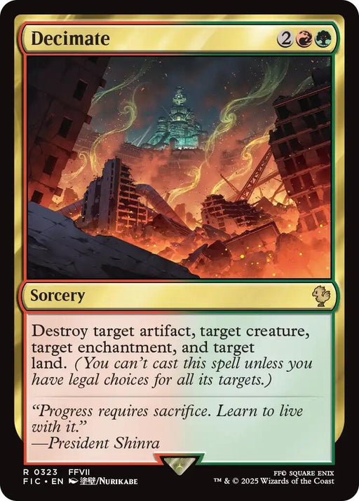 Image for Decimate (Surge Foil) (323) (Foil) [FINAL FANTASY] - Magic: The Gathering