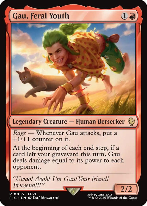 Image for Gau, Feral Youth (Surge Foil) (55) (Foil) [FINAL FANTASY] - Magic: The Gathering