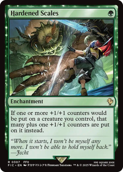 Image for Hardened Scales (Surge Foil) (307) (Foil) [FINAL FANTASY] - Magic: The Gathering