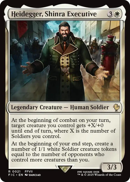 Image for Heidegger, Shinra Executive (Surge Foil) (21) (Foil) [FINAL FANTASY] - Magic: The Gathering
