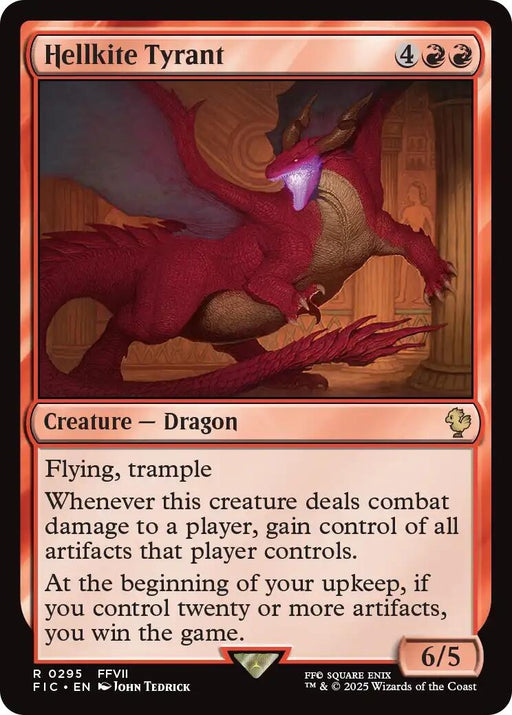 Image for Hellkite Tyrant (Surge Foil) (295) (Foil) [FINAL FANTASY] - Magic: The Gathering