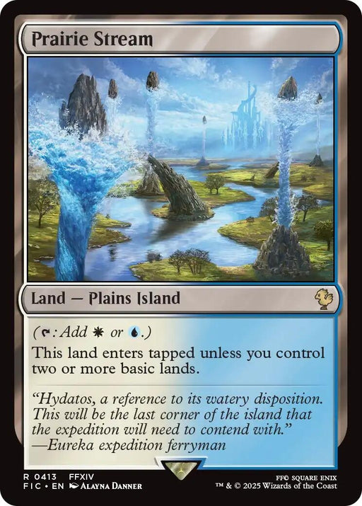 Image for Prairie Stream (Surge Foil) (413) (Foil) [FINAL FANTASY] - Magic: The Gathering