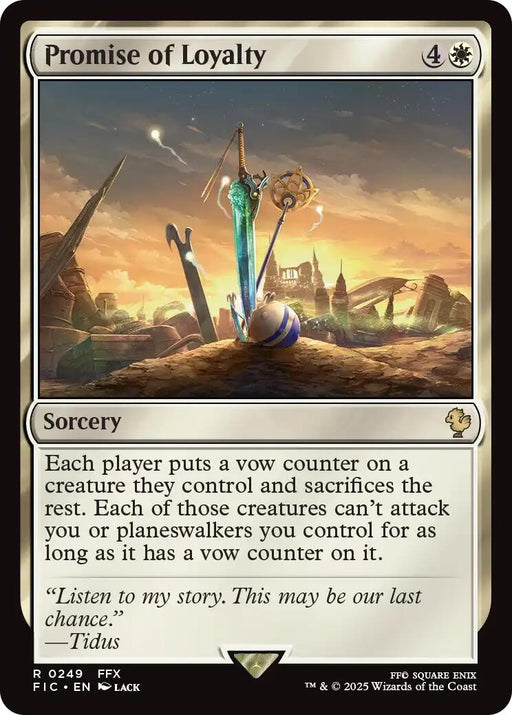 Image for Promise of Loyalty (Surge Foil) (249) (Foil) [FINAL FANTASY] - Magic: The Gathering