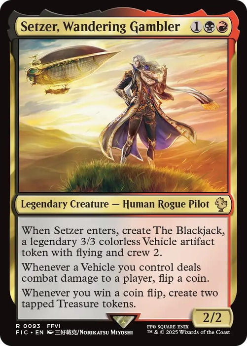 Image for Setzer, Wandering Gambler (Surge Foil) (93) (Foil) [FINAL FANTASY] - Magic: The Gathering
