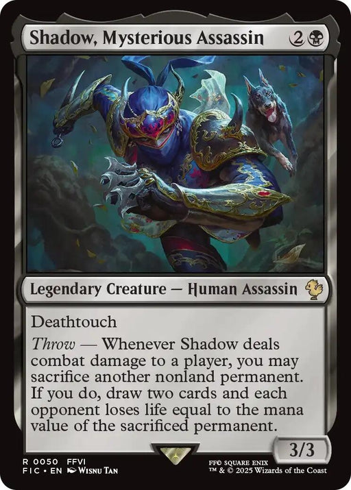 Image for Shadow, Mysterious Assassin (Surge Foil) (50) (Foil) [FINAL FANTASY] - Magic: The Gathering