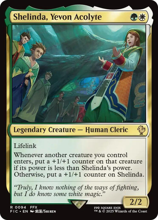 Image for Shelinda, Yevon Acolyte (Surge Foil) (94) (Foil) [FINAL FANTASY] - Magic: The Gathering