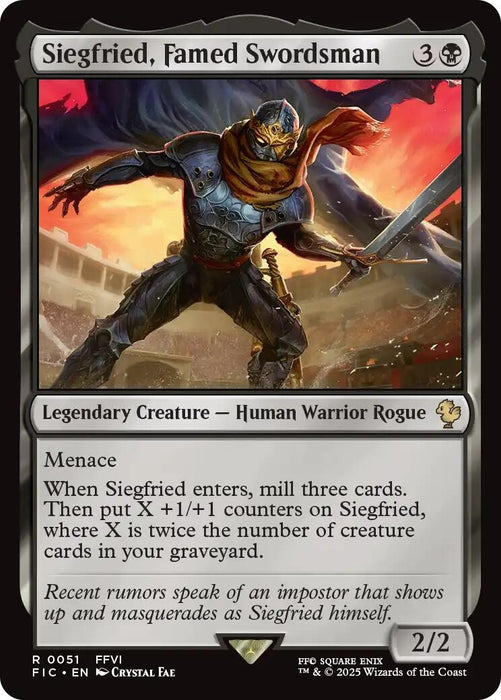 Image for Siegfried, Famed Swordsman (Surge Foil) (51) (Foil) [FINAL FANTASY] - Magic: The Gathering