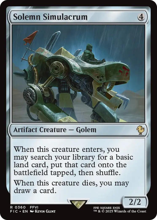 Image for Solemn Simulacrum (Surge Foil) (360) (Foil) [FINAL FANTASY] - Magic: The Gathering