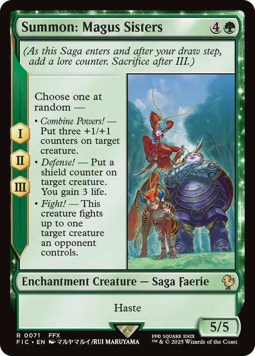 Image for Summon: Magus Sisters (Surge Foil) (71) (Foil) [FINAL FANTASY] - Magic: The Gathering