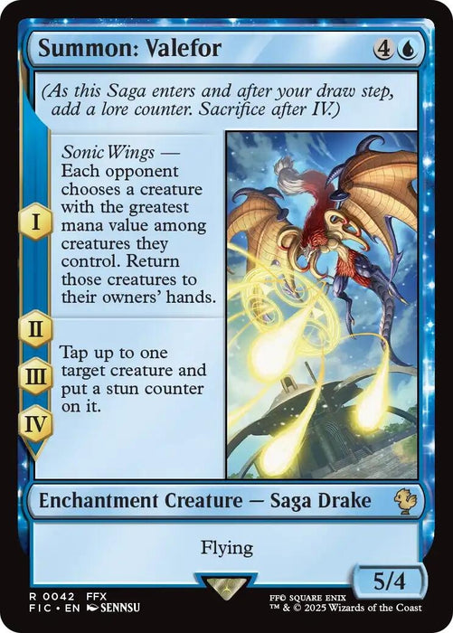 Image for Summon: Valefor (Surge Foil) (42) (Foil) [FINAL FANTASY] - Magic: The Gathering