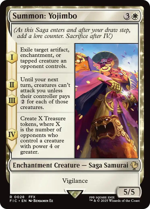 Image for Summon: Yojimbo (Surge Foil) (28) (Foil) [FINAL FANTASY] - Magic: The Gathering