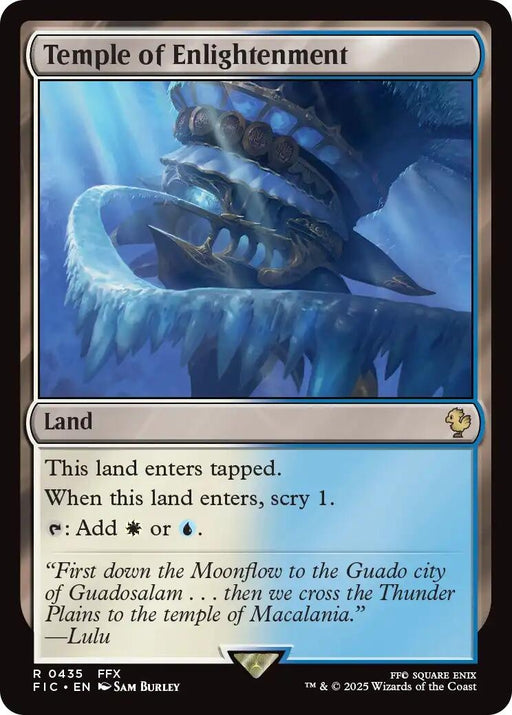 Image for Temple of Enlightenment (Surge Foil) (435) (Foil) [FINAL FANTASY] - Magic: The Gathering