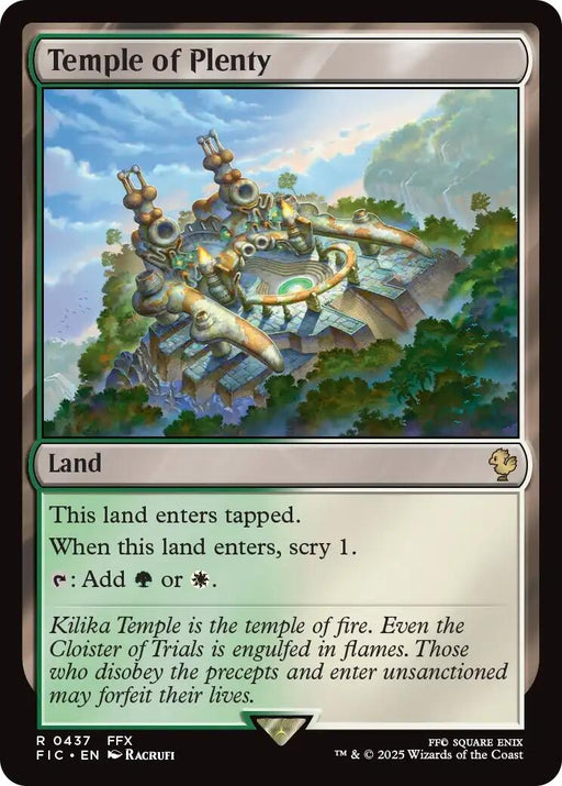 Image for Temple of Plenty (Surge Foil) (437) (Foil) [FINAL FANTASY] - Magic: The Gathering