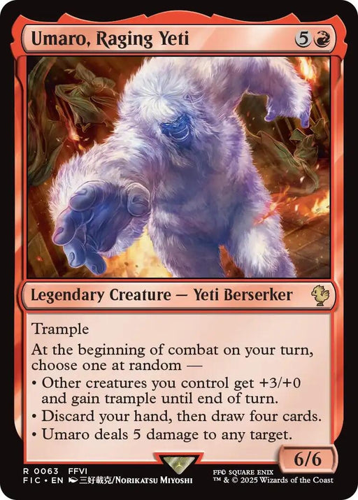 Image for Umaro, Raging Yeti (Surge Foil) (63) (Foil) [FINAL FANTASY] - Magic: The Gathering