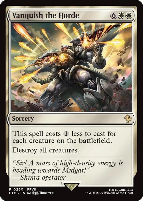 Image for Vanquish the Horde (Surge Foil) (260) (Foil) [FINAL FANTASY] - Magic: The Gathering
